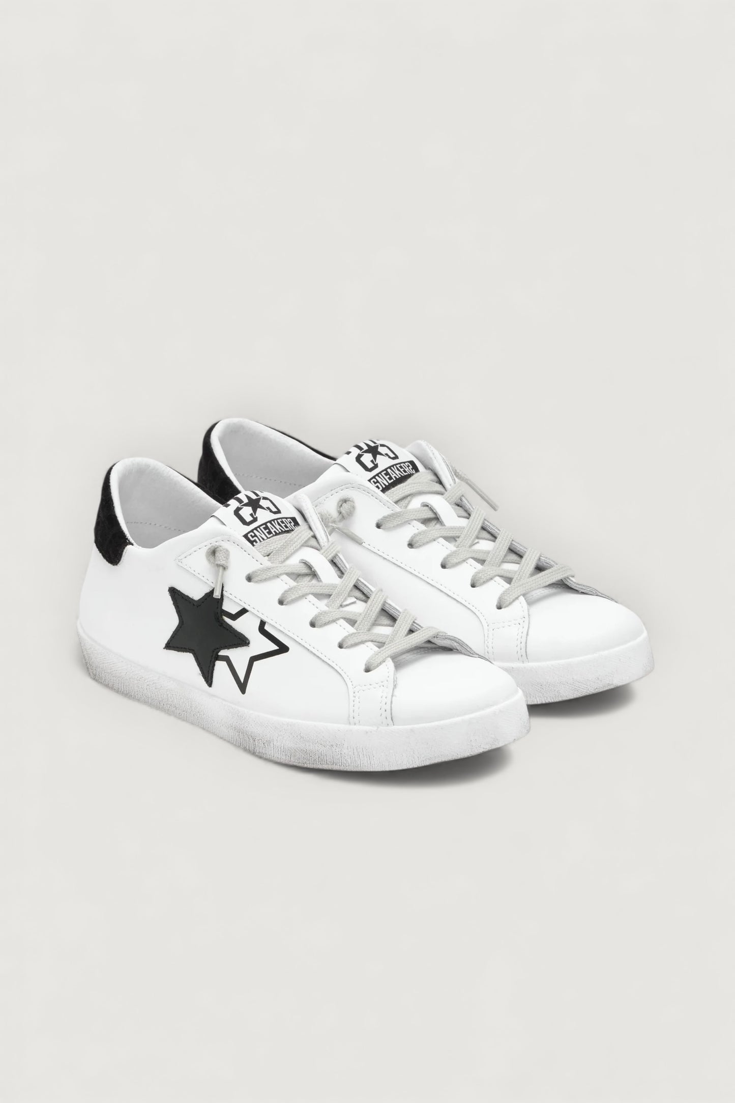 Sneakers prime star bianco/nero
