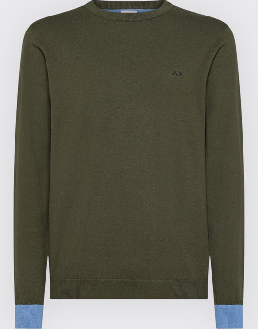 sweater elbow contrast l/s