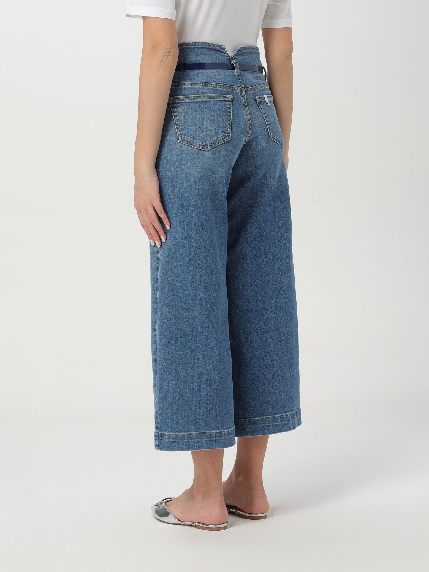 Pant flare cropped corset h.w.
