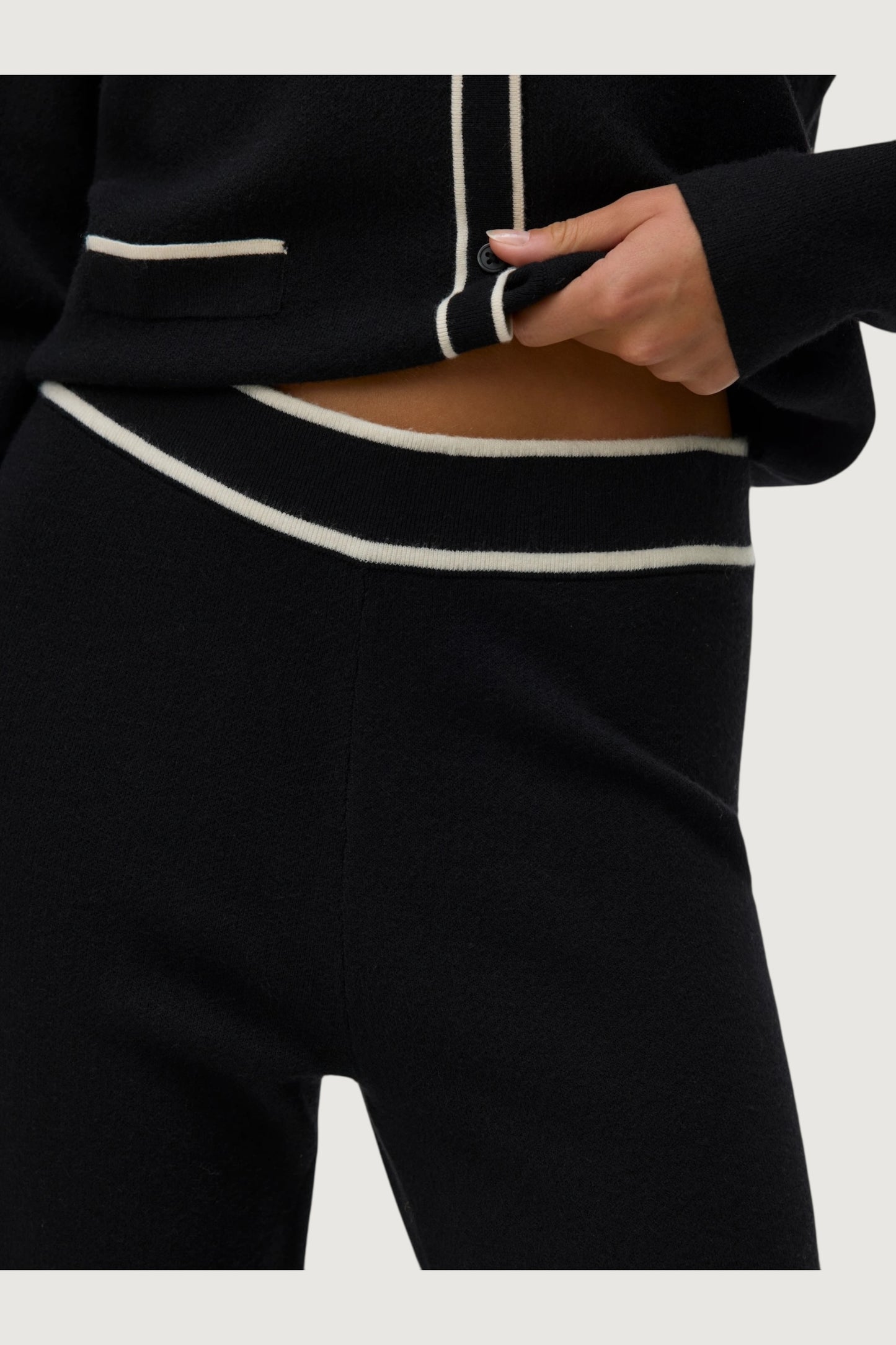 Gold contrast loose pant