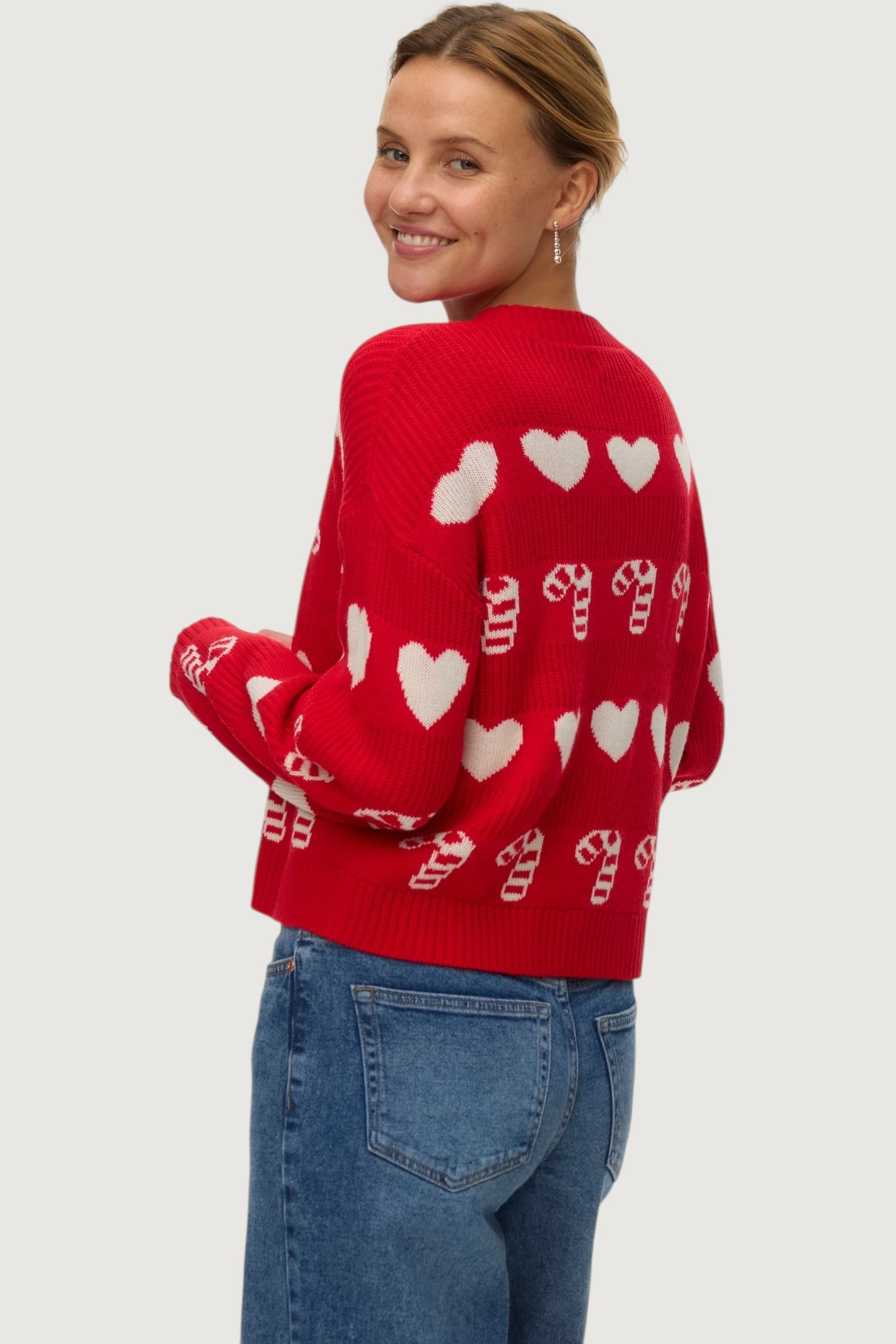 Candyhearts cardigan xmas