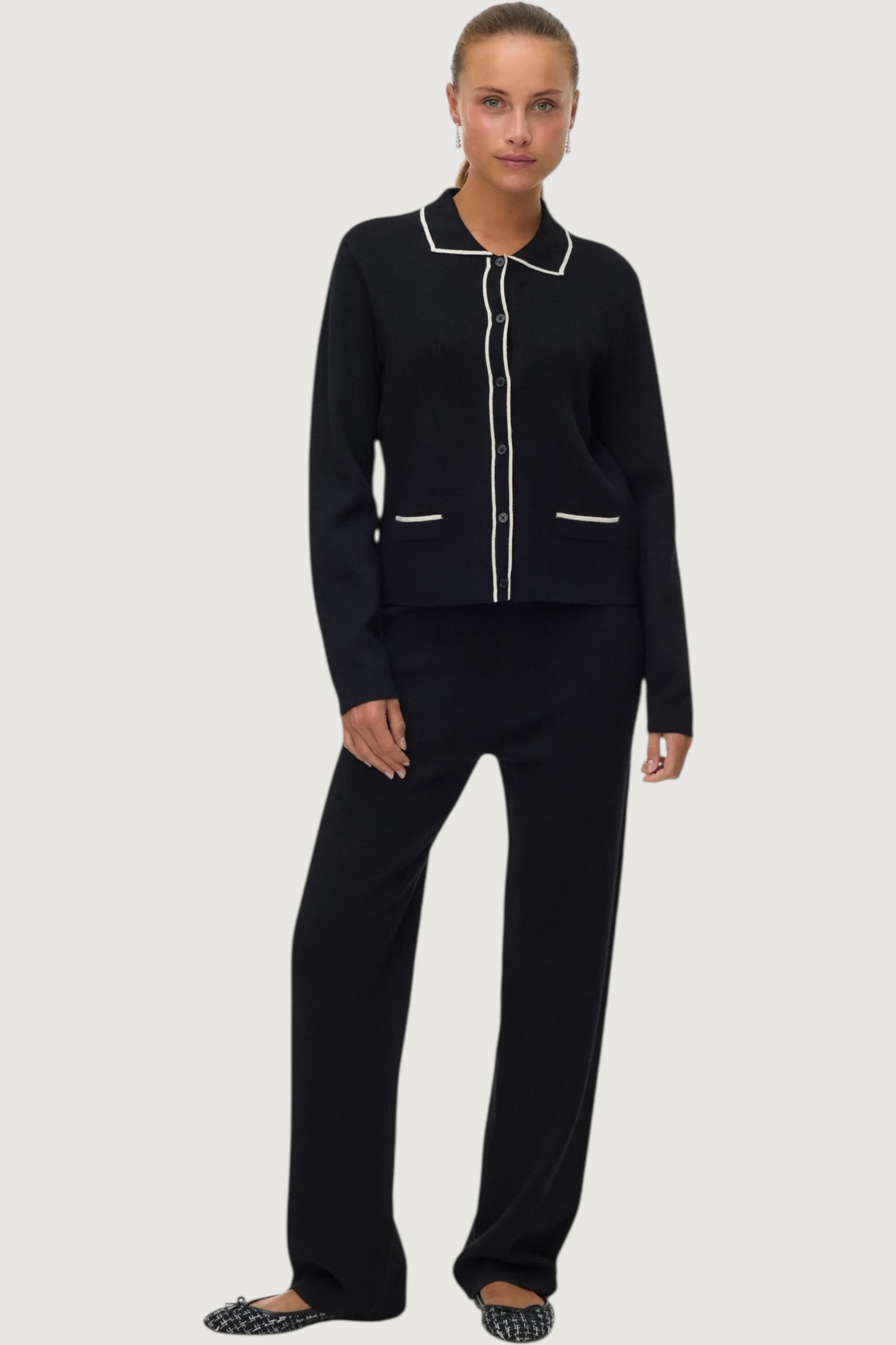 Gold contrast loose pant