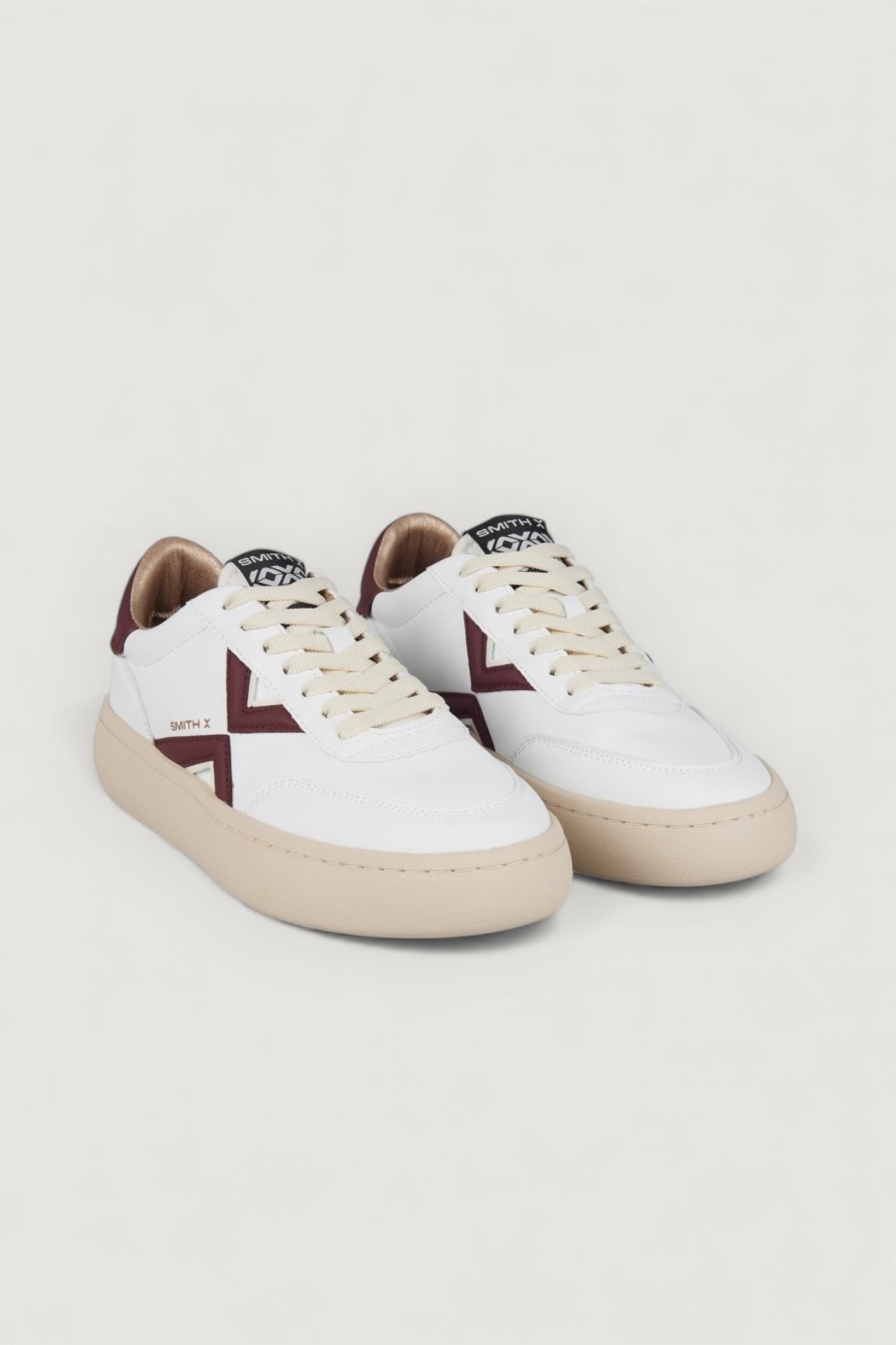 Sneakers ocean white dark red