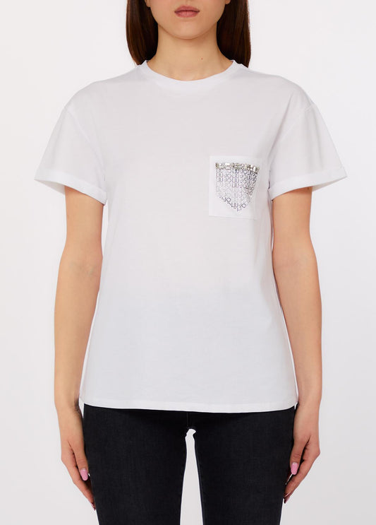 LIU JO WHITE-WA6372JS923 P9444-T-SHIRT