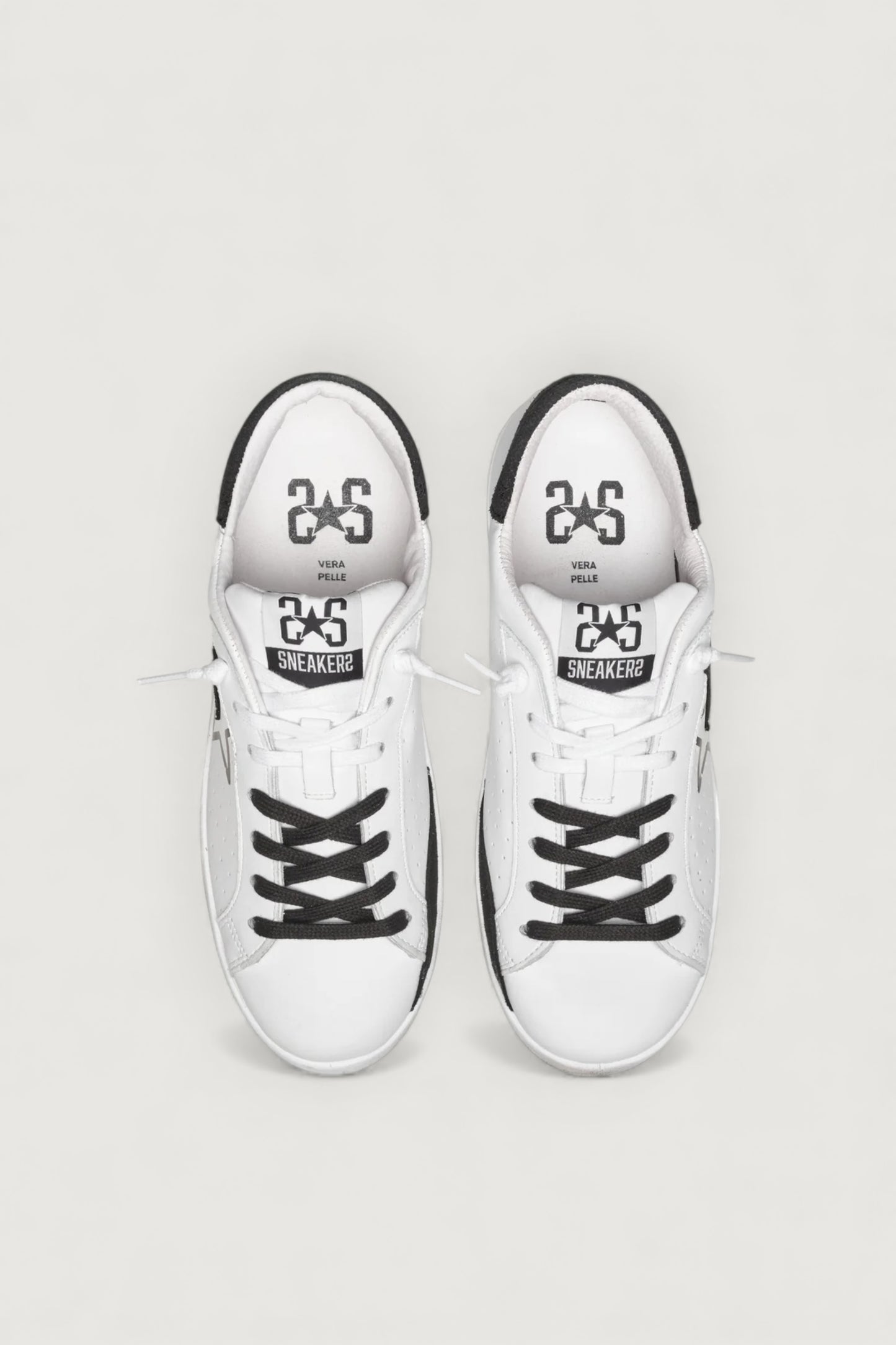 Sneakers prime star bianco/nero