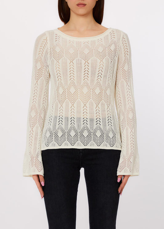 LIU JO WHITE-WA6330MS007 10701-SWEATER
