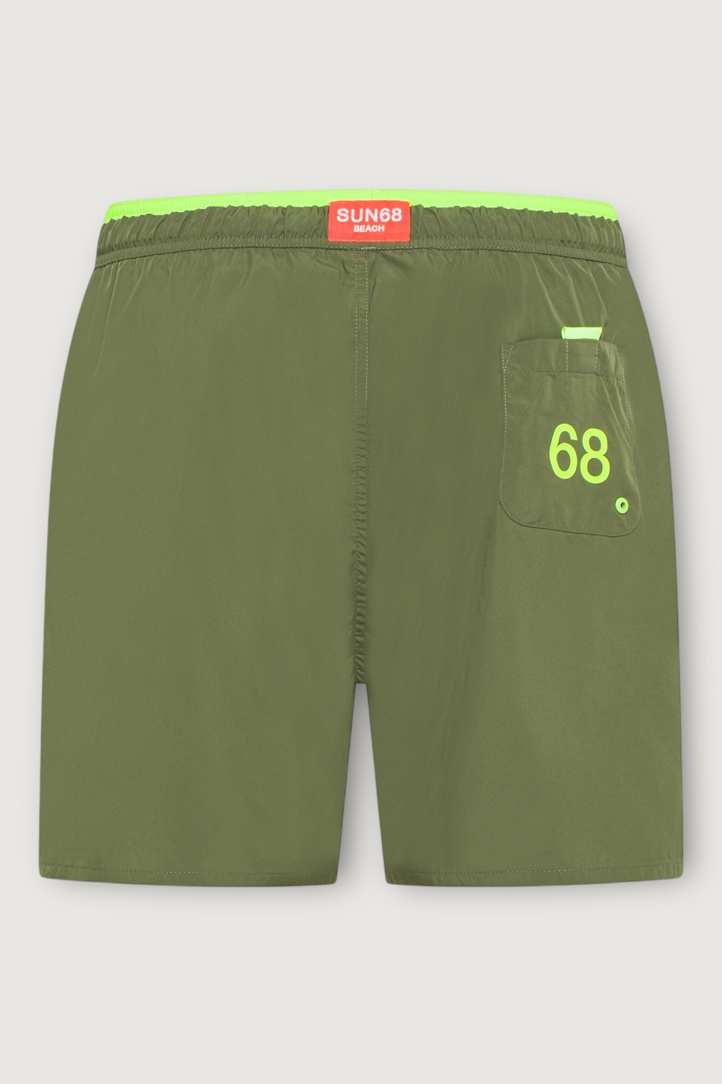 Swim pant fluo detail waistband