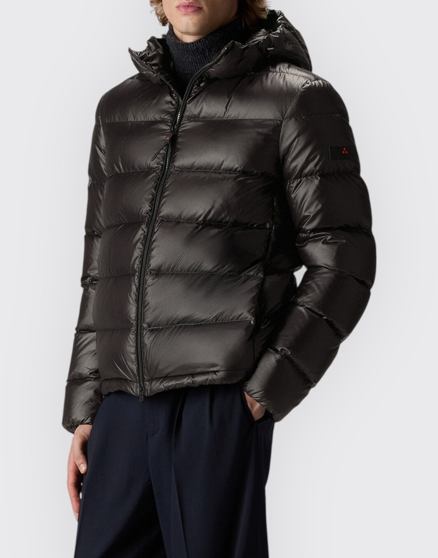 Honova lks linear 04 piumino in nylon lucido