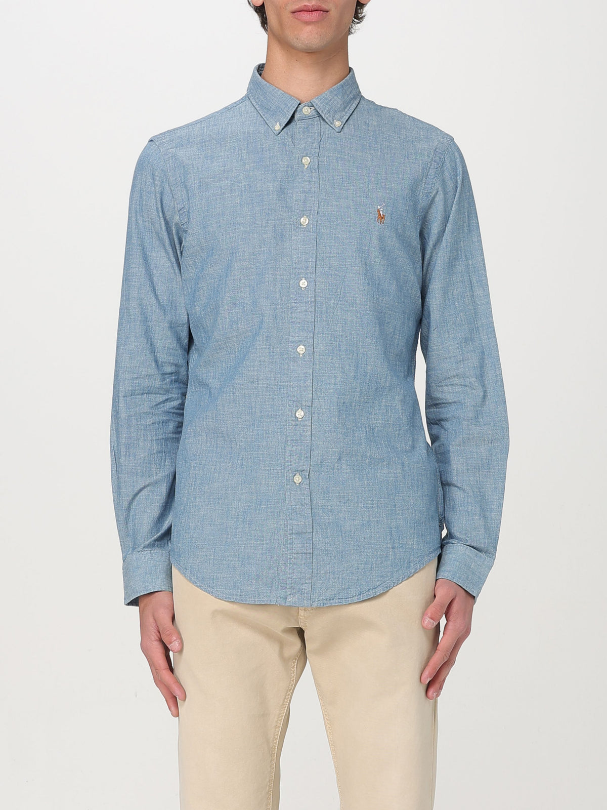 POLO RALPH LAUREN UOMO-710548538 001-Camicia in chambray