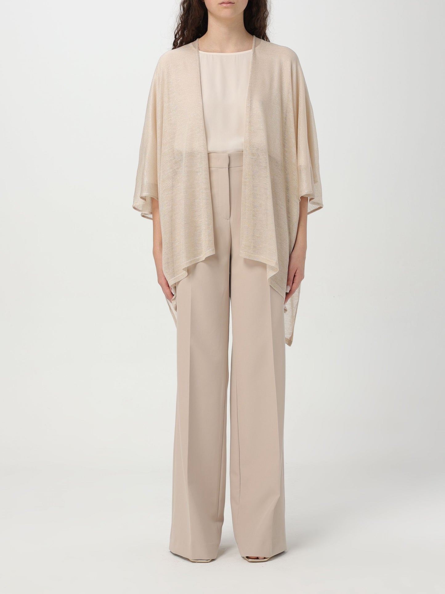 Poncho knitwear lurex