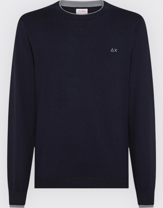 Round sweater double rib l/s