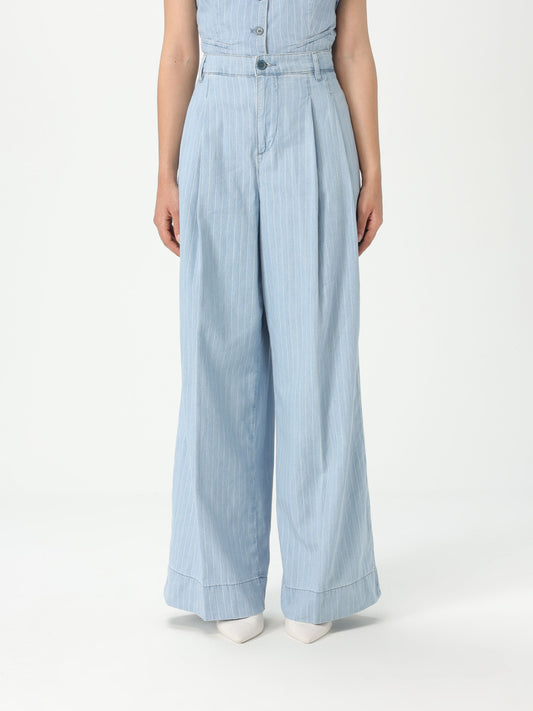 Pant. denim stripe h.w.