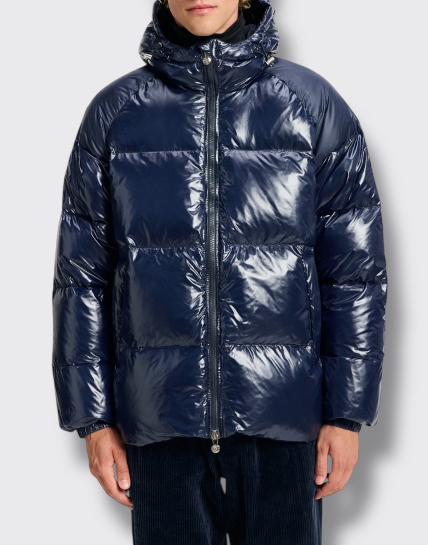 Piumino unisex con cappuccio pyrenex sten amiral