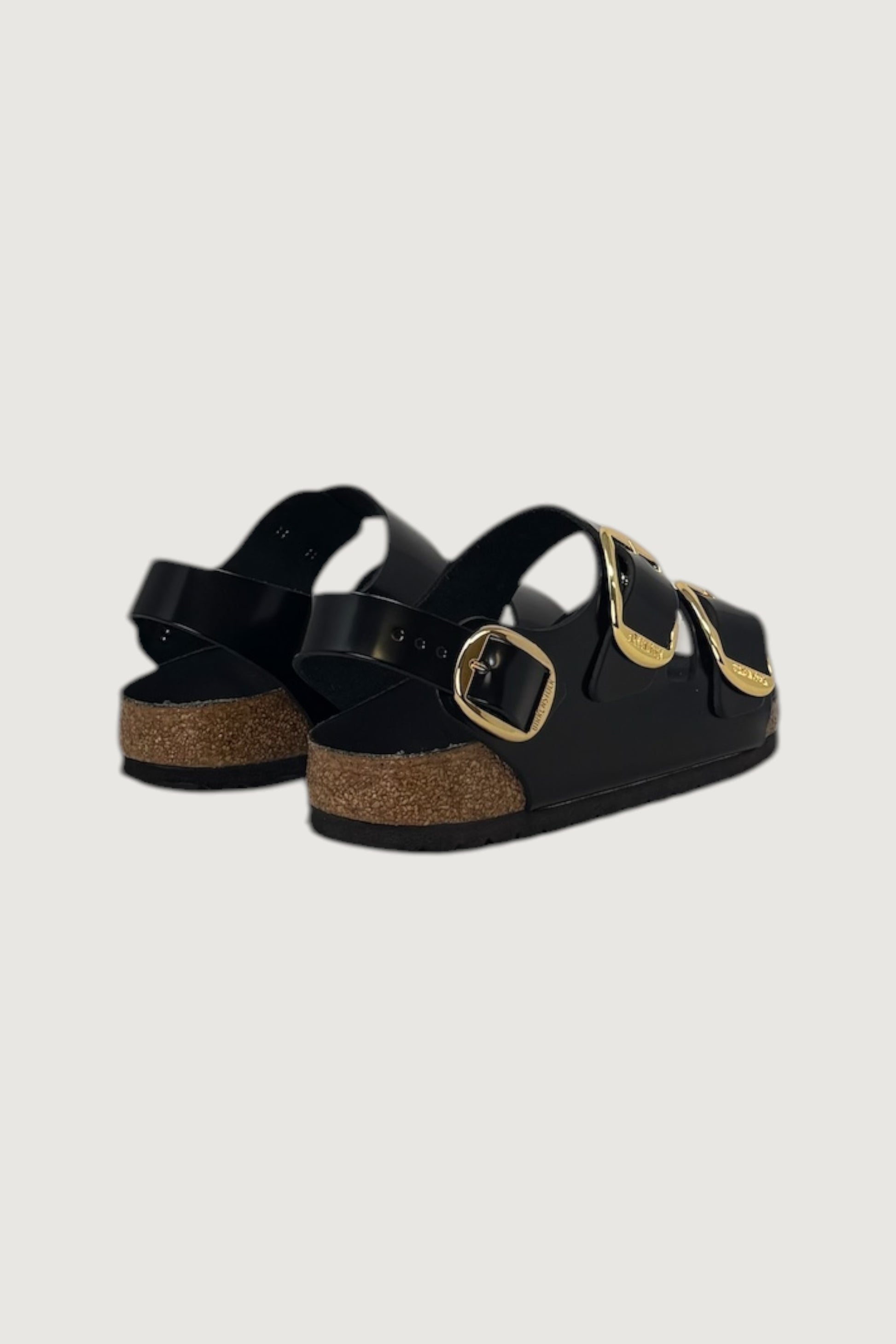 BIRKENSTOCK-1024211 BLACK-MILANO BIG BUCKLE SHINE 